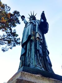 Low angle view of statue