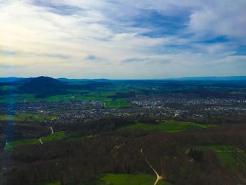 Scenic view of landscape against sky