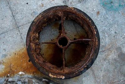 Full frame shot of old weathered wall