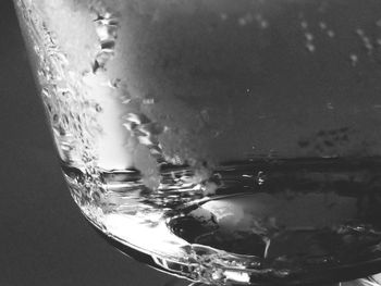 Close-up of drink in water