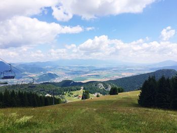 Scenic view of landscape against sky