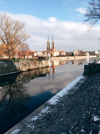 River with buildings in background