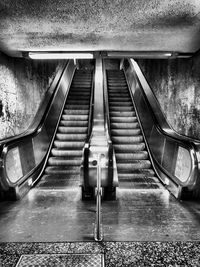 Escalator at subway station