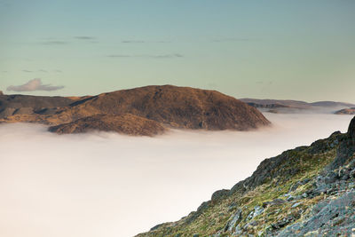 Scenic view of mountain against sky