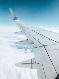 Airplane flying in sky