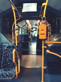 Interior of train