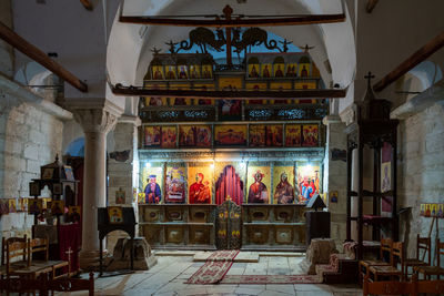 Interior of church