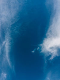 Low angle view of blue sky