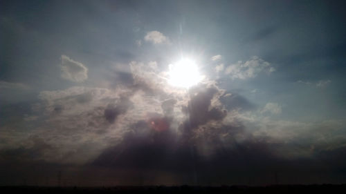 Low angle view of cloudy sky