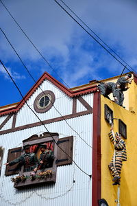 Low angle view of traditional building against sky