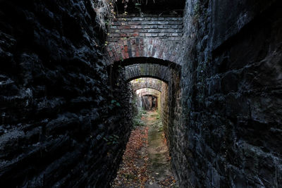 Narrow alley amidst old buildings