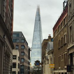 Low angle view of skyscrapers