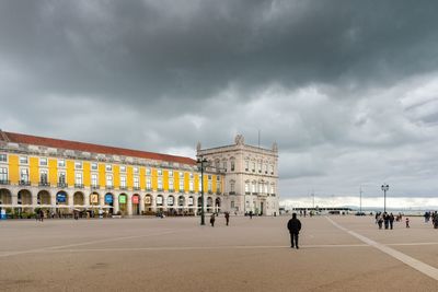 View of historical building against cloudy sky