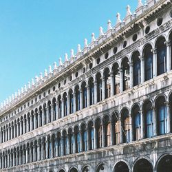 Low angle view of historical building