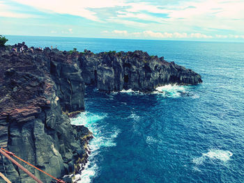 Scenic view of sea against sky