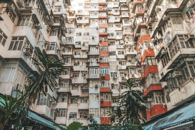 Low angle view of residential buildings