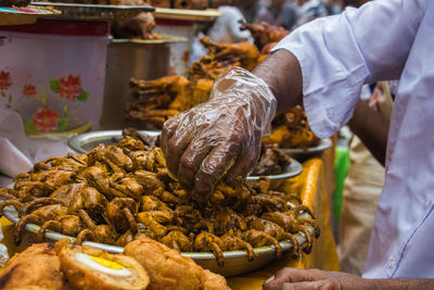 400 years old traditional street food market 