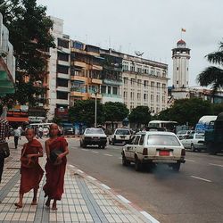 View of city street