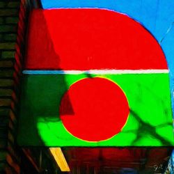 Close-up of red painted wall