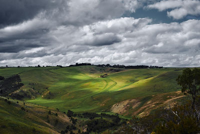 Scenic view of landscape against sky