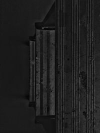 Close-up of building against sky at night