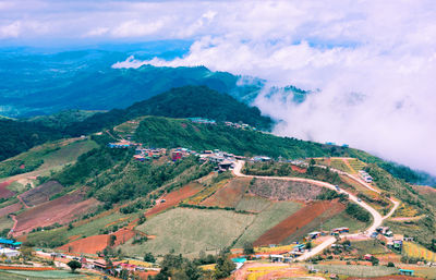 Mountains and fog. phu tubberk, lom kao district, phetchabun province,thailand