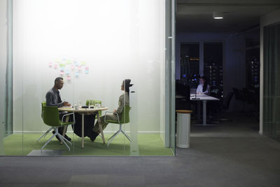 People having meeting in meeting room