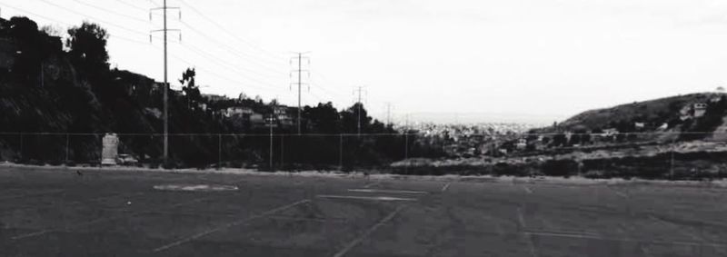 Power lines against sky