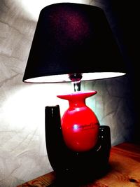 Close-up of electric lamp