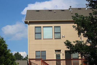 Low angle view of building against sky