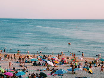 Crowd at beach