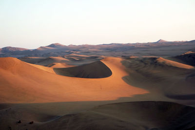 Scenic view of desert against sky