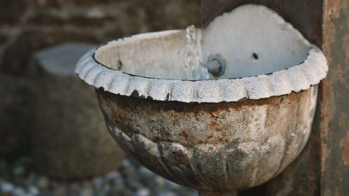 Close-up of water pipe