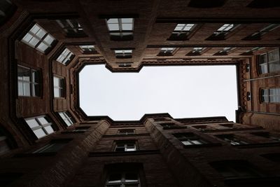 Low angle view of building and sky