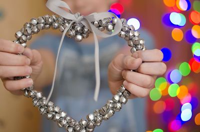 Close-up of woman holding hands