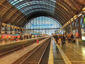 Interior of railroad station