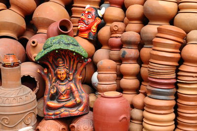 Various sculpture for sale in market