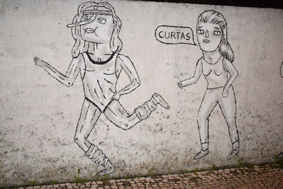 Graffiti on wall