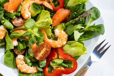 Close-up of salad in plate