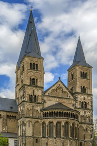 Low angle view of building against sky