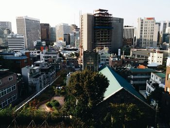 Modern buildings in city