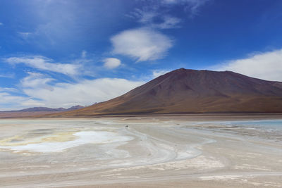 Scenic view of desert against sky