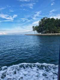 Scenic view of sea against sky