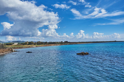 Scenic view of sea against sky