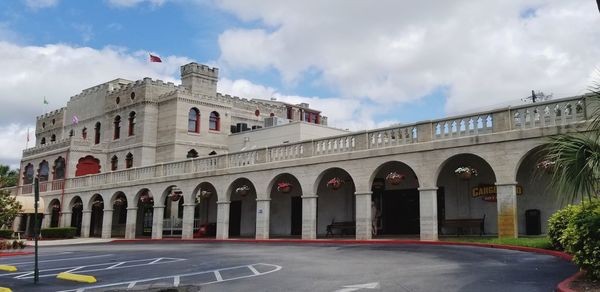 Panoramic view of building against sky in city