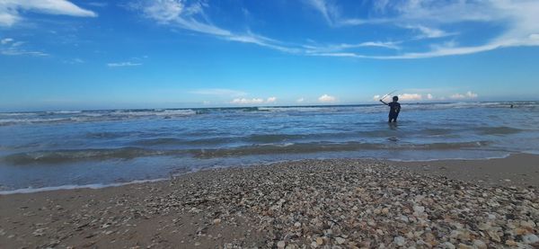 Scenic view of sea against sky