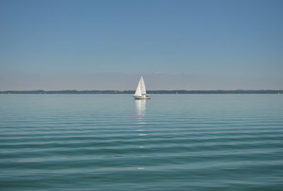 Sailing boat on a lake