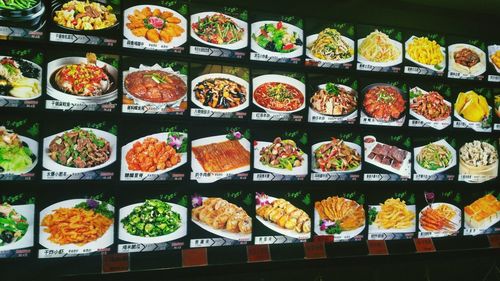 Full frame shot of food for sale