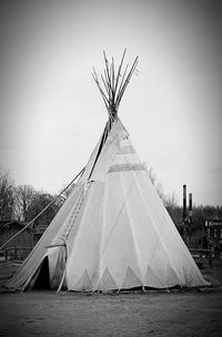 View of built structure against clear sky