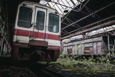 Train on railroad tracks